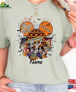 Comfort Colors® Personalized Mickey And Friends Epcot Halloween Shirt Party 2023 Classic Unisex