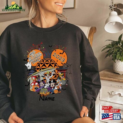 Comfort Colors® Personalized Mickey And Friends Epcot Halloween Sweatshirt Party T-Shirt Classic