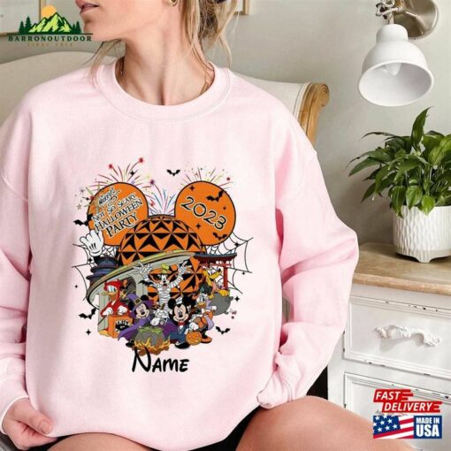 Comfort Colors® Personalized Mickey And Friends Epcot Halloween Sweatshirt Party T-Shirt Classic
