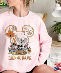 Comfort Colors(r) Personalized Mickey And Friends Sweatshirt Halloween Hoodie 3