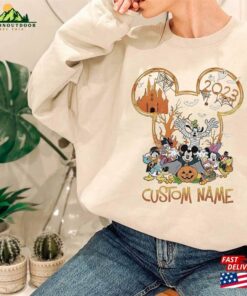 Comfort Colors(r) Personalized Mickey And Friends Sweatshirt Halloween Hoodie 4