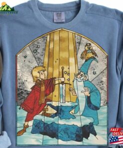 Comfort Colors® Retro Arthur And Merlin Shirt The Sword In Stone T-Shirt Funny Disney Tee Disneyland Halloween Party Classic Unisex