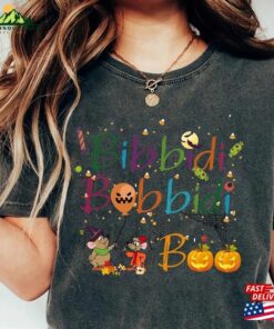 Comfort Colors® Retro Bibbidi Bobbidi Boo Halloween Shirt Jaq And Gus Pumpkin Classic Unisex