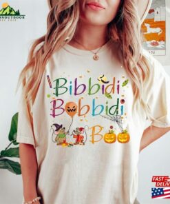 Comfort Colors(r) Retro Bibbidi Bobbidi Boo Halloween Shirt Jaq And Gus Pumpkin Classic Unisex 3