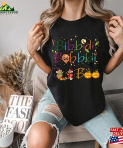 Comfort Colors(r) Retro Bibbidi Bobbidi Boo Halloween Shirt Jaq And Gus Pumpkin Classic Unisex 4