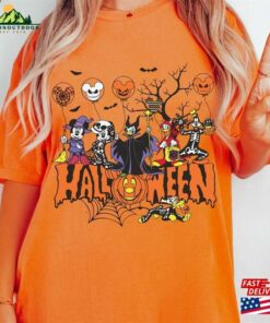 Comfort Colors® Retro Walt Disney World Halloween Shirt Mickey And Friends Skeleton Disneyworld Tee Unisex T-Shirt