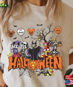 Comfort Colors® Retro Walt Disney World Halloween Shirt Mickey And Friends Skeleton Disneyworld Tee Unisex T-Shirt