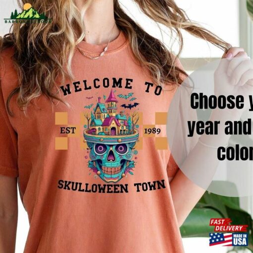 Comfort Colors® Skelloweentown Tshirt Halloweentown Shirt Cute Halloween T-Shirt Unisex