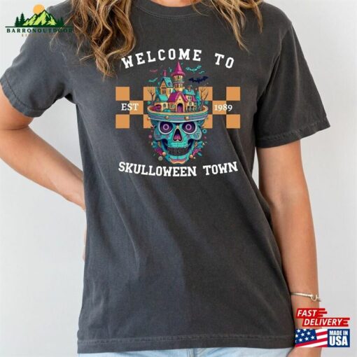 Comfort Colors® Skelloweentown Tshirt Halloweentown Shirt Cute Halloween T-Shirt Unisex