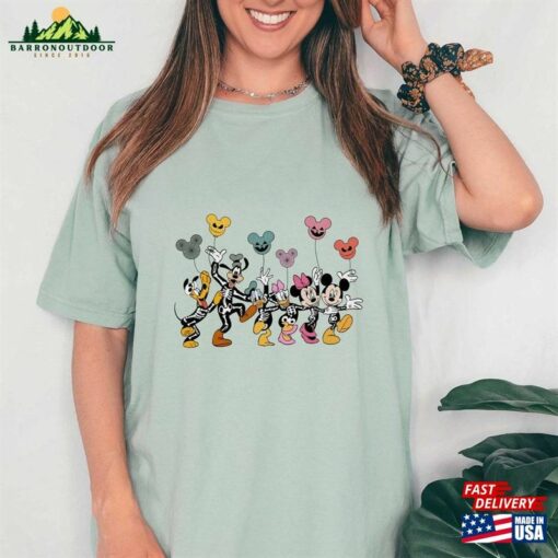 Comfort Colors® Spooky Mouse Friends Disney Skeleton Shirt Sweatshirt Unisex