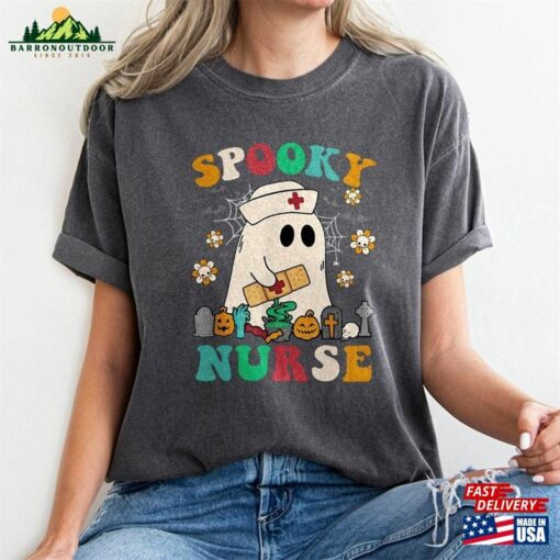 Comfort Colors® Spooky Nurse Shirt Halloween Family T-Shirt Classic