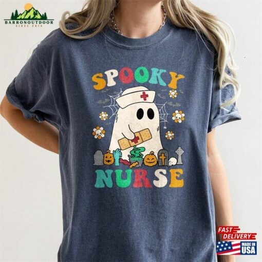 Comfort Colors® Spooky Nurse Shirt Halloween Family T-Shirt Classic