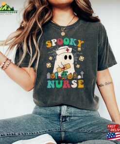 Comfort Colors(r) Spooky Nurse Shirt Halloween Family T Shirt Classic 3