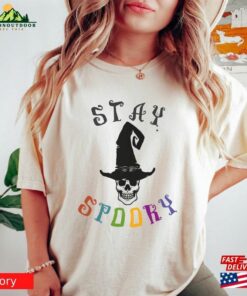 Comfort Colors(r) Stay Spooky T Shirt Minimal Halloween T Shirt Sweatshirt 3