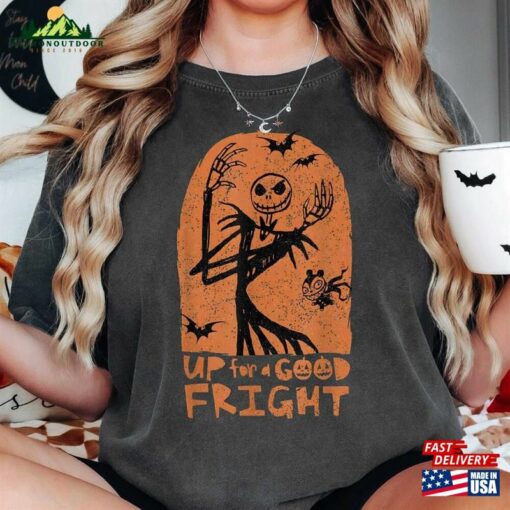 Comfort Colors® The Nightmare Up For A Good Fright Shirt Halloween Pumpkin On Main Street Unisex Hoodie