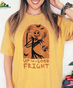 Comfort Colors(r) The Nightmare Up For A Good Fright Shirt Halloween Pumpkin On Main Street Unisex Hoodie 3
