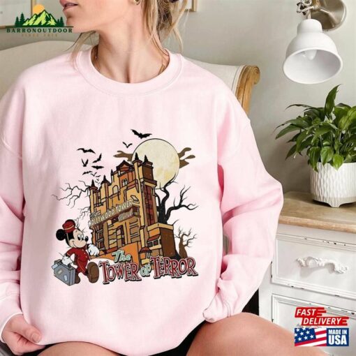 Comfort Colors® The Tower Of Terror Disney Halloween Sweatshirt Mickey T-Shirt