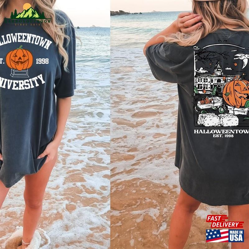 Comfort Colors® Vintage Halloweentown 1998 Shirt 2 Side University Fall Unisex Sweatshirt Comfort Colors® Vintage Halloweentown 1998 Shirt 2 Side University Fall Unisex Sweatshirt
