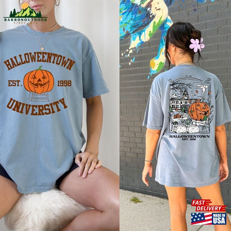 Comfort Colors® Vintage Halloweentown 1998 Shirt 2 Side University Fall Unisex Sweatshirt Comfort Colors® Vintage Halloweentown 1998 Shirt 2 Side University Fall Unisex Sweatshirt