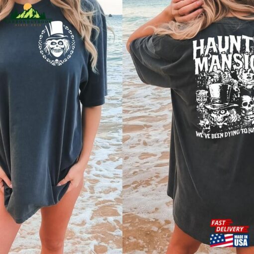 Comfort Colors® Vintage The Haunted Mansion Colors Shirt Retro Halloween Hoodie Sweatshirt