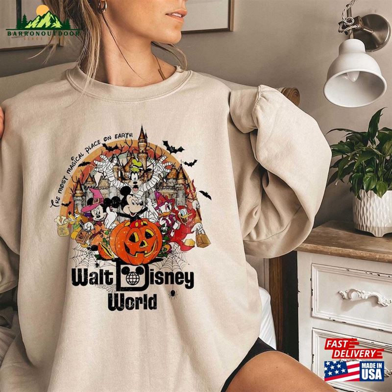 Comfort Colors® Vintage Walt Disney World Halloween Sweatshirt Mickey's Not So Scary Hoodie Comfort Colors® Vintage Walt Disney World Halloween Sweatshirt Mickey's Not So Scary Hoodie