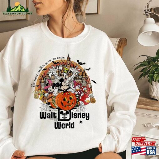 Comfort Colors® Vintage Walt Disney World Halloween Sweatshirt Mickey’s Not So Scary Hoodie