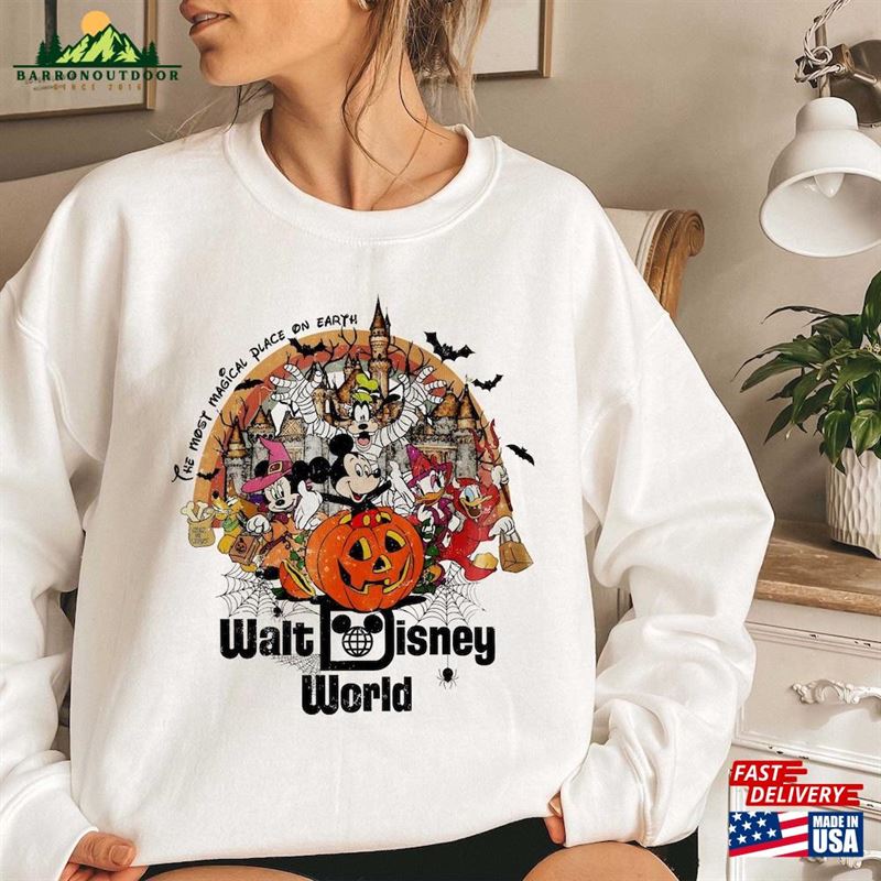 Comfort Colors® Vintage Walt Disney World Halloween Sweatshirt Mickey's Not So Scary Hoodie Comfort Colors® Vintage Walt Disney World Halloween Sweatshirt Mickey's Not So Scary Hoodie