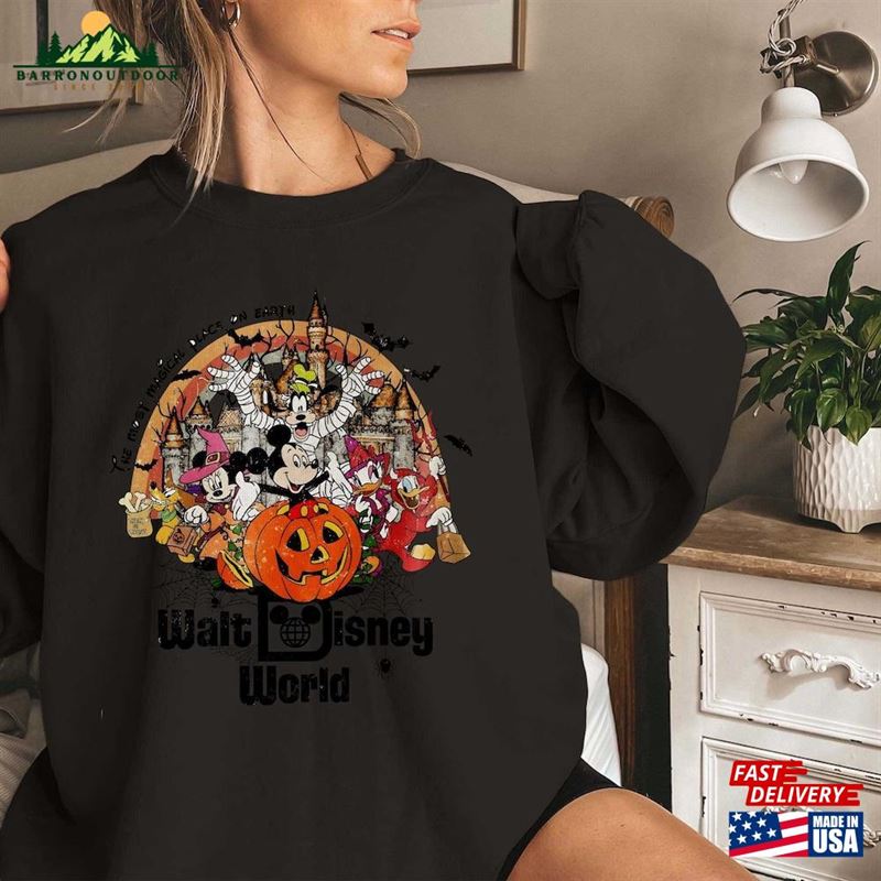 Comfort Colors® Vintage Walt Disney World Halloween Sweatshirt Mickey's Not So Scary Hoodie Comfort Colors® Vintage Walt Disney World Halloween Sweatshirt Mickey's Not So Scary Hoodie