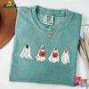 Comfort Colors Cute Ghost Dog Shirt T-Shirt Lovers Tee Sweatshirt