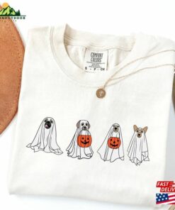 Comfort Colors Cute Ghost Dog Shirt T Shirt Lovers Tee Sweatshirt 4