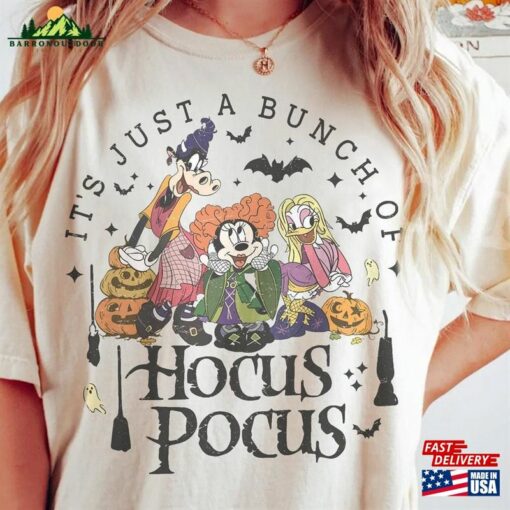 Comfort Colors Disney Halloween Hocus Pocus Shirt It’s Just A Bunch Of Hoodie T-Shirt