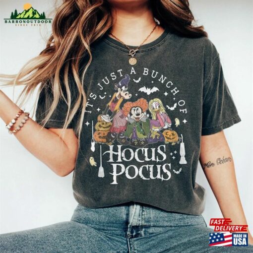 Comfort Colors Disney Halloween Hocus Pocus Shirt It’s Just A Bunch Of Hoodie T-Shirt