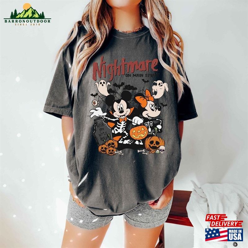 Comfort Colors Disney Halloween Nightmare Shirt Mickey Minnie Vintage Unisex T-Shirt Comfort Colors Disney Halloween Nightmare Shirt Mickey Minnie Vintage Unisex T-Shirt