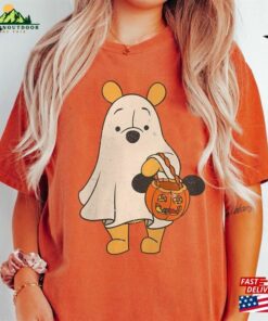 Comfort Colors Disney Winnie The Pooh Halloween Shirt Ghost Spooky Season Classic Unisex