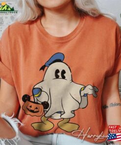 Comfort Colors Donald Duck Ghost Halloween Shirt Disney Spooky Season Mickey Unisex Classic