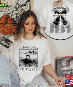 Comfort Colors Grandson Love You I’m Trying Tour 2023 Shirt Unisex Sweatshirt