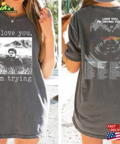 Comfort Colors Grandson Love You I’m Trying Tour 2023 Shirt Unisex Sweatshirt