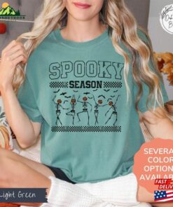 Comfort Colors Halloween Dancing Skeleton T-Shirt Spooky Season Tee Vintage Pumpkin For Her Sweatshirt