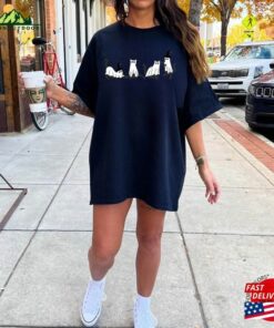 Comfort Colors Halloween Shirt Cat Sweatshirt Ghost Hoodie 4