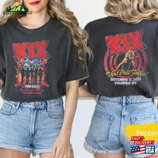 Comfort Colors Kix September 17 2023 Walkin’ Away Merriweather Post Pavilion Columbia Md The Final Show Custom Event Shirt Unisex Classic