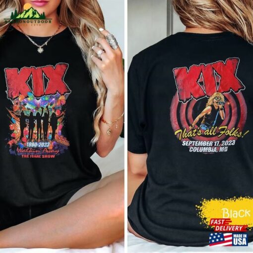 Comfort Colors Kix September 17 2023 Walkin’ Away Merriweather Post Pavilion Columbia Md The Final Show Custom Event Shirt Unisex Classic