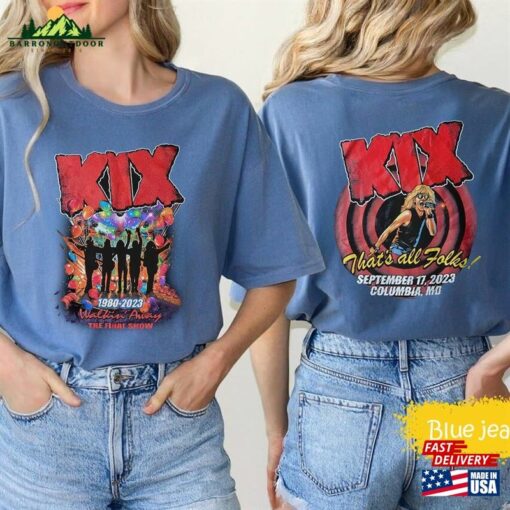 Comfort Colors Kix September 17 2023 Walkin’ Away Merriweather Post Pavilion Columbia Md The Final Show Custom Event Shirt Unisex Classic