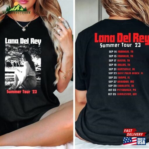 Comfort Colors Lana Del Rey Summer 2023 Tour T-Shirt Classic Tee Unisex Hoodie