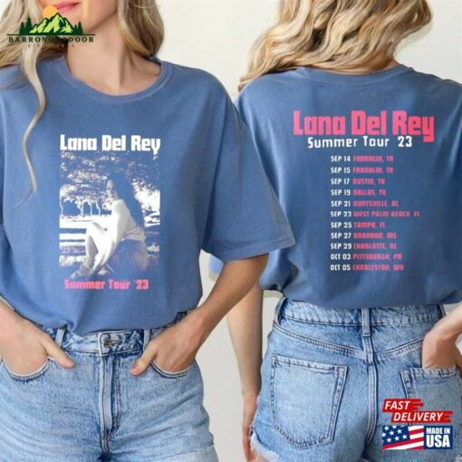 Comfort Colors Lana Del Rey Summer 2023 Tour T-Shirt Classic Tee Unisex Hoodie