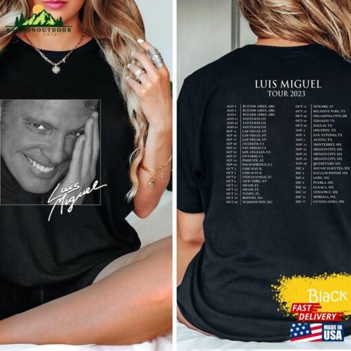 Comfort Colors Luis Miguel Tour 2023 Shirt Fan T-Shirt Hoodie