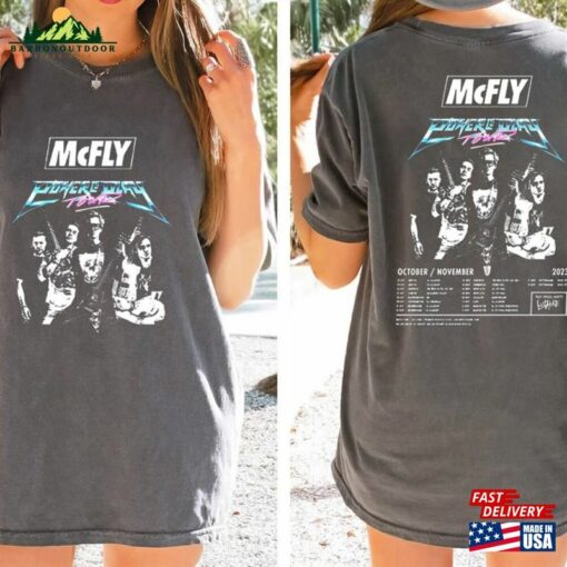 Comfort Colors Mcfly Power To Play Tour 2023 Shirt Band Summer Classic Tee Hoodie