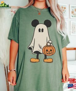 Comfort Colors Mickey Ghost Halloween Shirt Retro Spooky Season Hoodie Classic