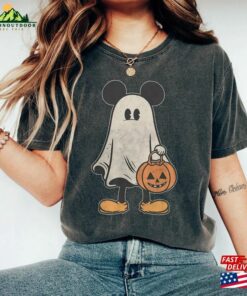 Comfort Colors Mickey Ghost Halloween Shirt Retro Spooky Season Hoodie Classic 4