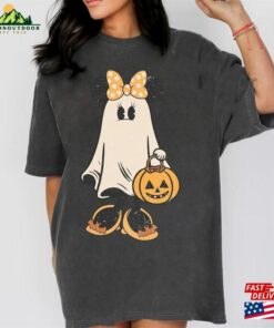 Comfort Colors Minnie Ghost Halloween Shirt Custome Trick Or Treat Hoodie T-Shirt