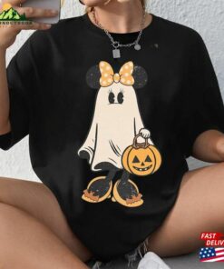 Comfort Colors Minnie Ghost Halloween Shirt Custome Trick Or Treat Hoodie T-Shirt